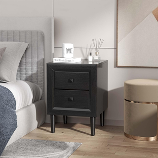 Comodino 40 x 39,5 x 55cm con 2 Cassetti, Tavolino