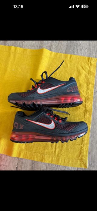 Nike Air Max 2013 GS Negro Rojo