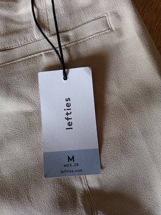 Pantalones cortos Lefties beige talla M