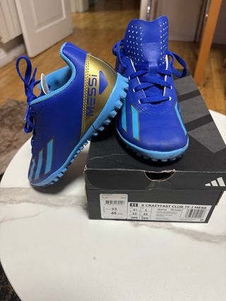 Zapatillas Fútbol Sala Adidas Messi Talla 33