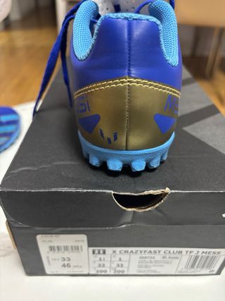 Zapatillas Fútbol Sala Adidas Messi Talla 33