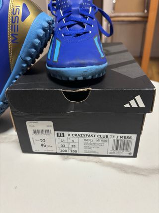 Zapatillas Fútbol Sala Adidas Messi Talla 33