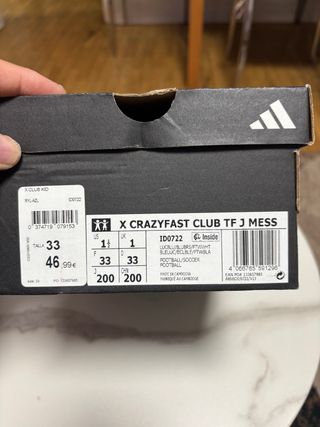 Zapatillas Fútbol Sala Adidas Messi Talla 33
