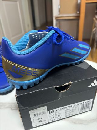 Zapatillas Fútbol Sala Adidas Messi Talla 33