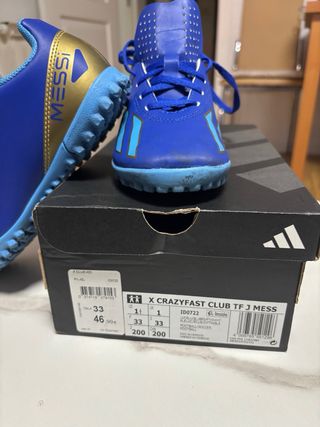 Zapatillas Fútbol Sala Adidas Messi Talla 33