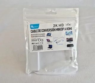 Adaptador Mini DP a HDMI 2K HD. PC, MacBook y mas