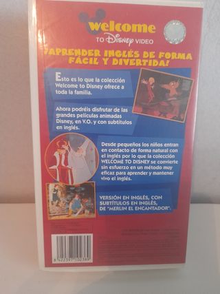 Merlín el Encantador o the sword in the stone VHS 