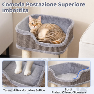 Albero per Gatti 38 x 38,5 x 51 cm, Torre per Gatt