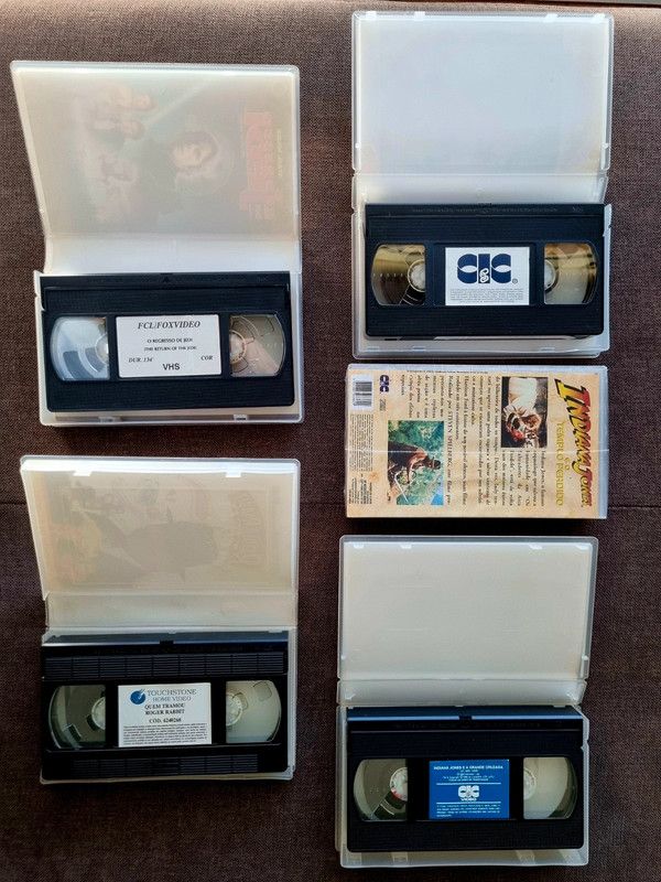 Star Wars Indiana Jones Roger Rabbit VHS movies PT