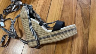 Sandalias Zara cuña esparto rayas