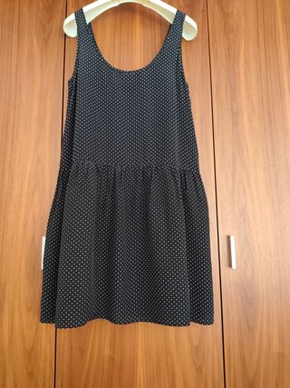 Vestido Des Petits Hauts Negro Lunares