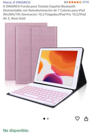 Funda con Teclado para iPad 7ª, 8ª, 9ª Generación