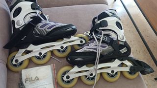 Patines en línea Fila morados y blancos