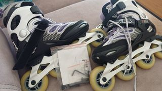 Patines en línea Fila morados y blancos