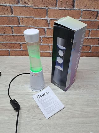 Fisura – Lámpara de lava led 7 colores. Lámpara 