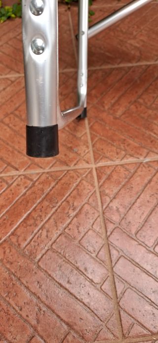 Sedie da regista in alluminio e tessuto