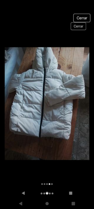 Chaqueta acolchada Mango blanca