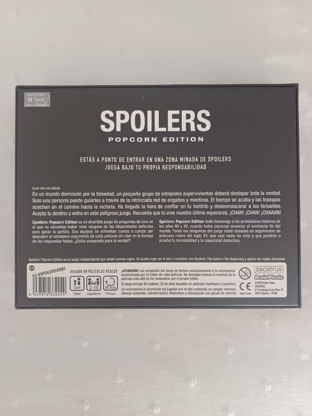Spoilers Popcorn Edition Juego de Mesa