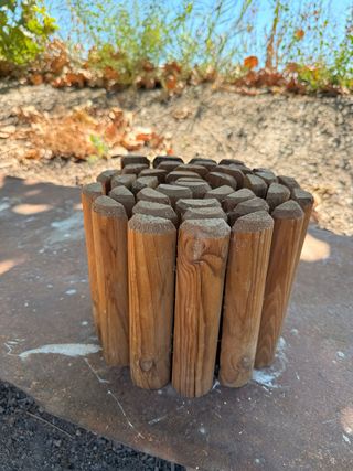 Mini valla de madera decorativa