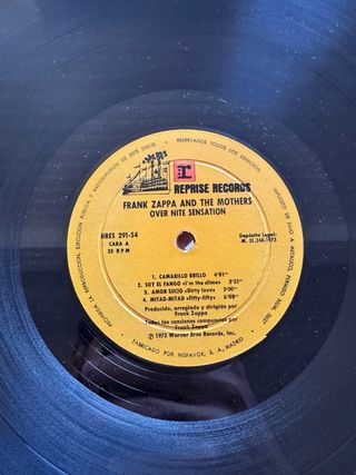 Frank Zappa & The Mothers - Over-nite Sensation LP