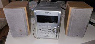 Minicadena Panasonic SA-PM9 Plata/Marrón