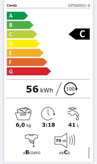 Lavadora Carga Superior Candy Smart CST262D3/1-S