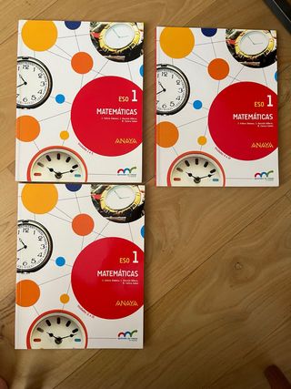 libro de texto matemáticas 1 eso Anaya