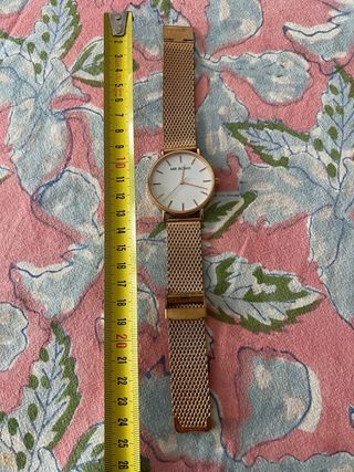Reloj MR.BOHO en tono dorado rosado y Blanco