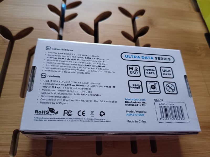 Caja Externa SSD M.2 Ultra Data Serie