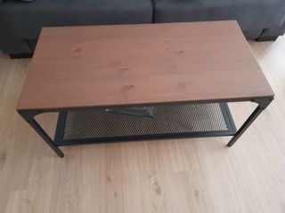 Mesa de centro Ikea madera y metal