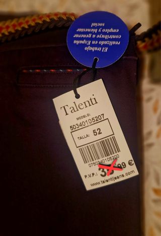 Pantalón Talenti T52 con cinturón Azul
