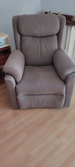 Poltrona relax beige/grigia