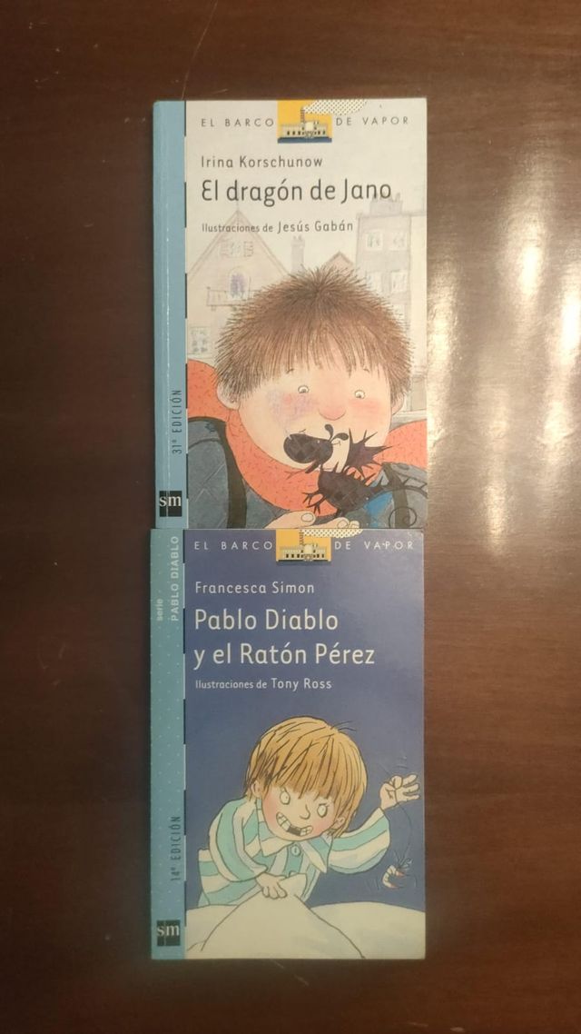 Lote 2 libros Barco de Vapor SM