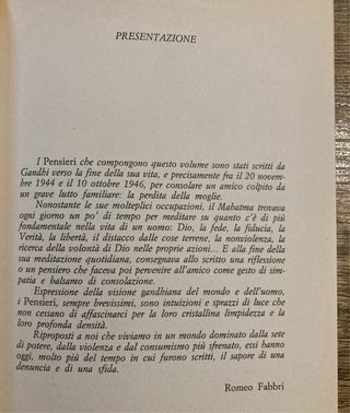 M.K. Gandhi: ogni giorno un pensiero.