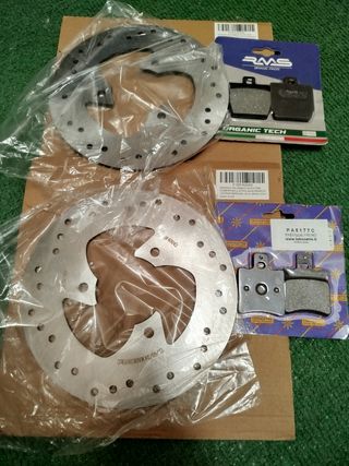 Kit frenos Discos y Pastillas Freno Yamaha Aerox