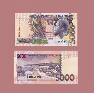 Billete 5000 Dobras Santo Tomé y Príncipe
