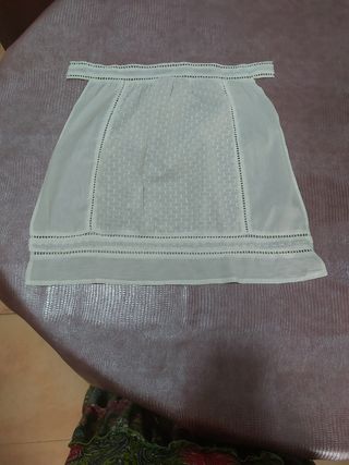 Delantal Fallera Huertana Blanco