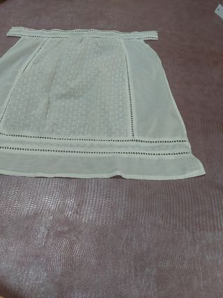 Delantal Fallera Huertana Blanco