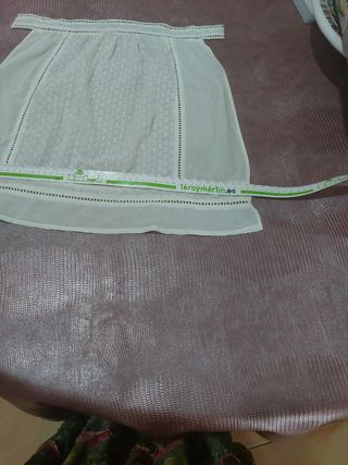 Delantal Fallera Huertana Blanco