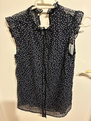 Blusa Zara estrellas azul