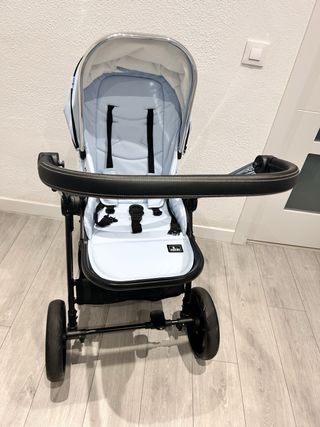 Carrito Trío Bebé Azul Polipiel