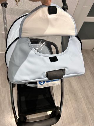 Carrito Trío Bebé Azul Polipiel