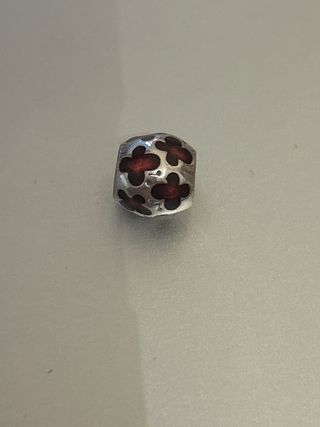 Charm Pandora Mariposas Plata y Rojo
