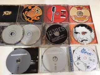Lote 9 CDs y 1 dvd. Rock Español y Latino