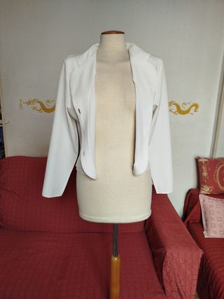 Chaqueta blanca entretiempo Talla 42
