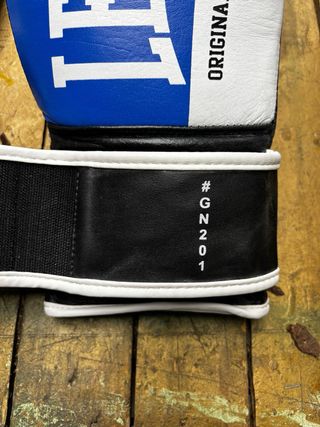 Guantes de Boxeo Leone Azules y Blancos