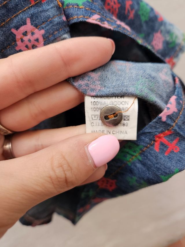 Camisa Nymphaea Alba Azul Talla 44