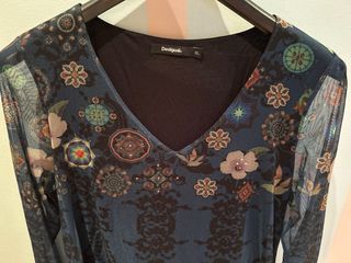 Camiseta Desigual Mujer XL Estampada