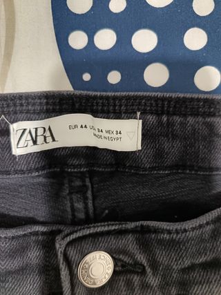 Pantalón Zara Negro Roto