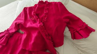 Traje Flamenca Dos Piezas Rosa fucsia